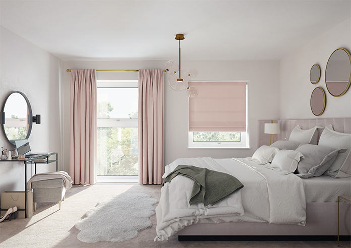 Oslo, Baby Pink - Twist&Fit Roman Blind - Image 9